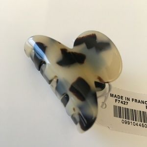 Mini hair clip in Italian tortoise